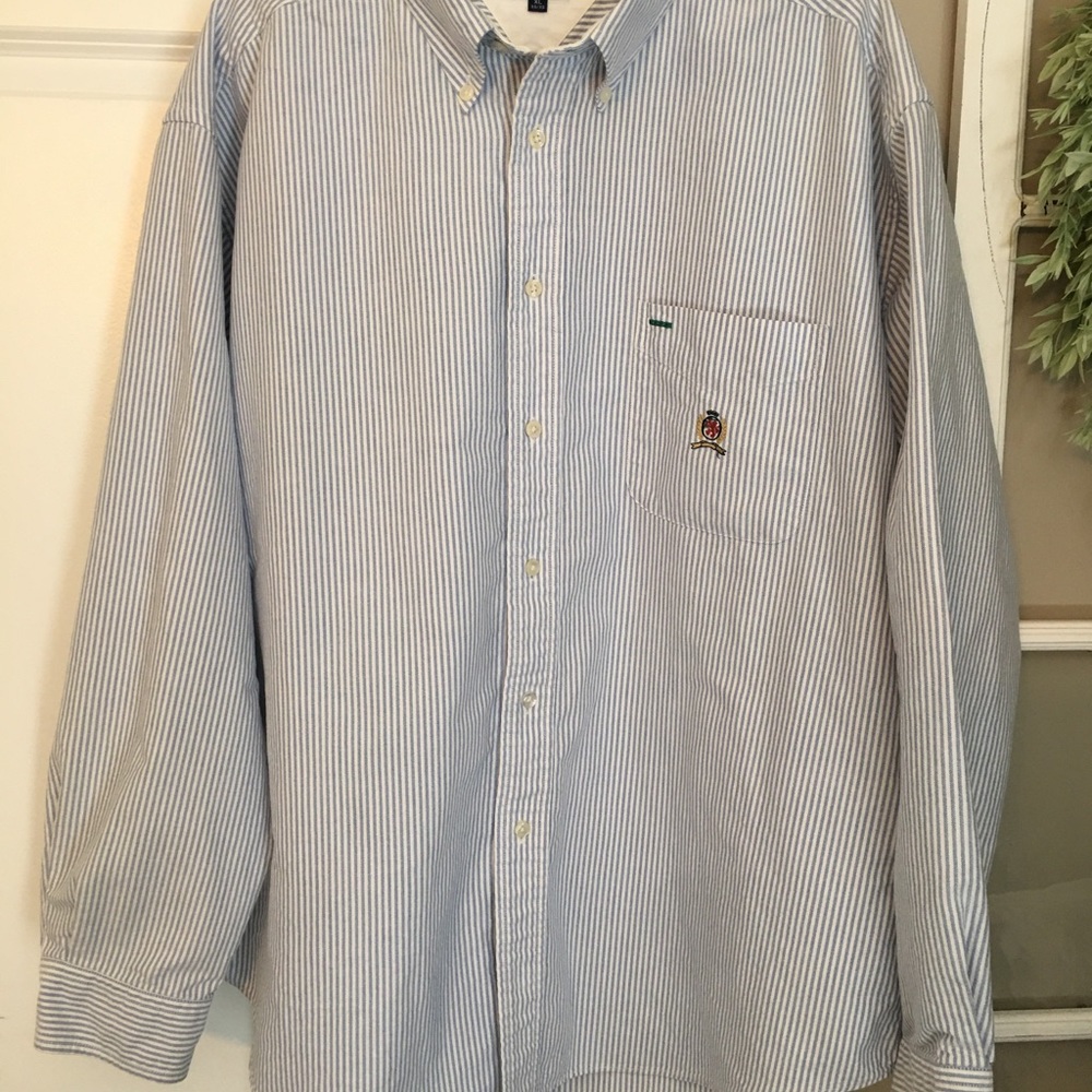 Men’s Tommy Hilfiger LS Button Down Dress Shirt XL